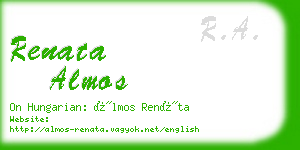 renata almos business card